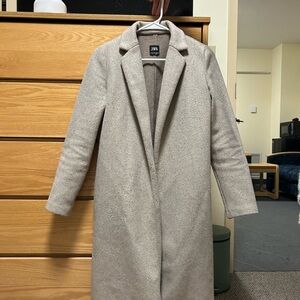 Zara Gray Wool Coat